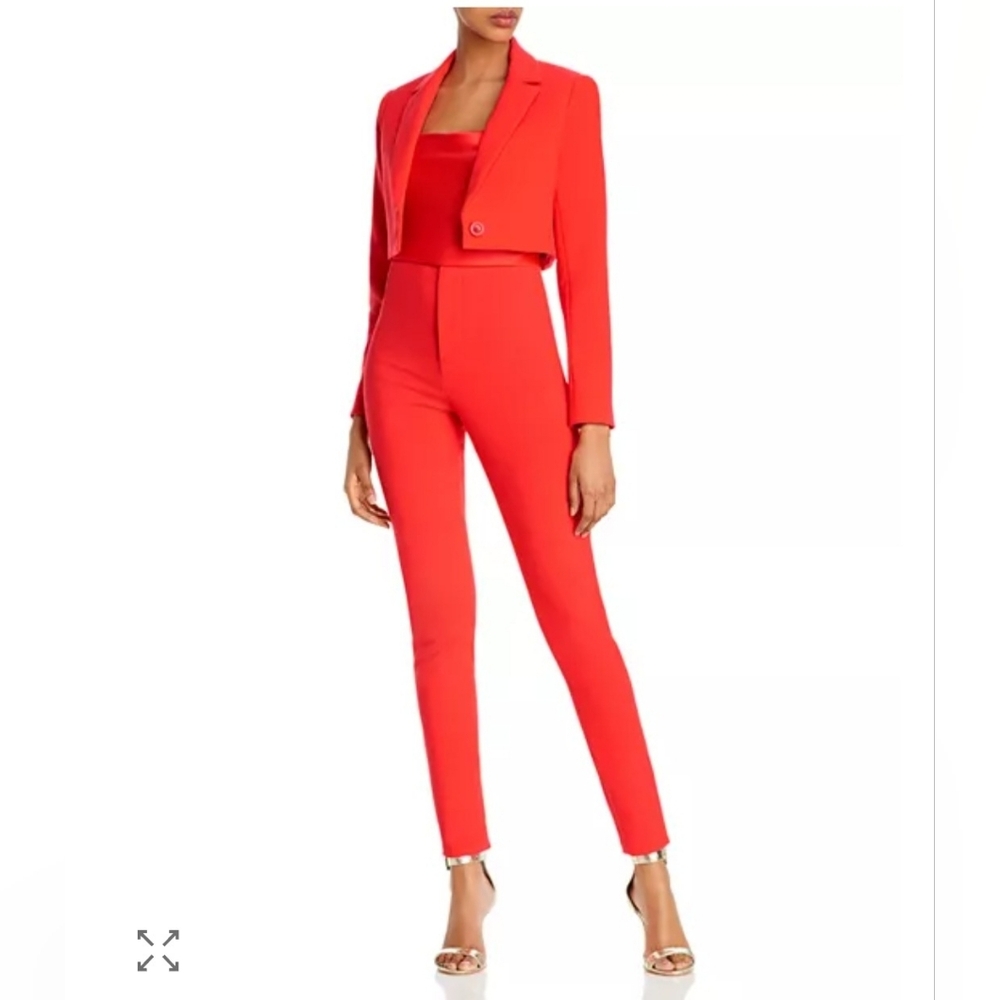 Alice + Oliva Lorinda Slim-Fit High-Waist Cropped Pant Size 4 - Picture 7 of 16